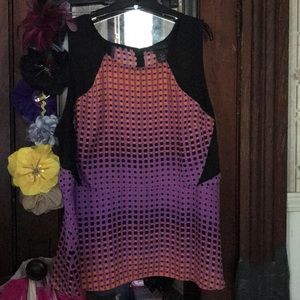 Lane Bryant Geometric Pattern blouse